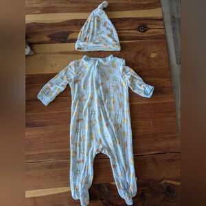 Milkberry Springtime Zippy PJs with Hat